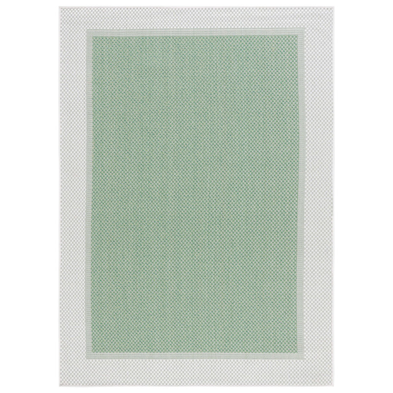 Dildy Performance Machine Washable Checkered Indoor/Outdoor Area Rug, Rectangle 8' x 10'