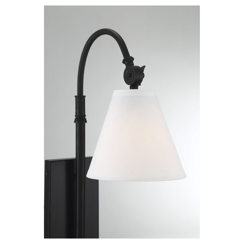 Moniquea Armed Sconce, Matte Black