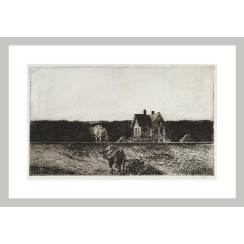 Paysage américain par Edward Hopper - Impression numérique sur toile, 20.52" H x 29.5" W