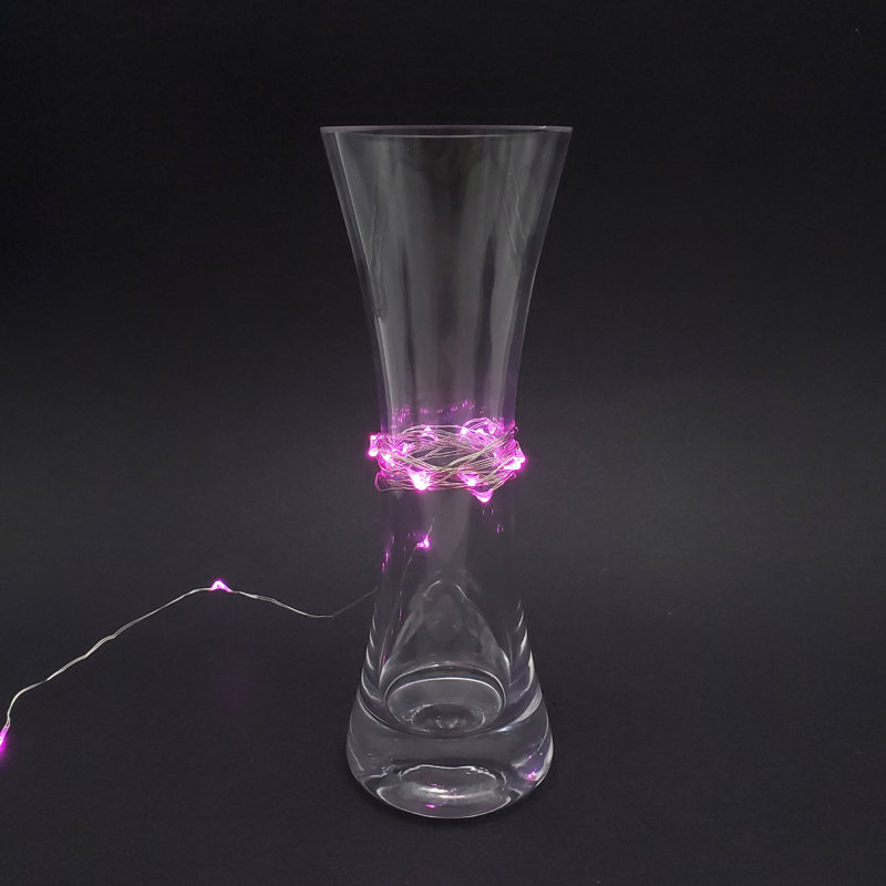 Guirlande lumineuse à piles DEL - 2 unités, Rose