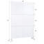 Écran d'intimité autoportant en métal l 48 po x H 76 po - Panneau de séparation intérieur / extérieur pour patio, balcon, terrasse et jardin