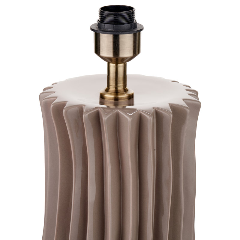 Devony Ceramic Table Lamp, Taupe