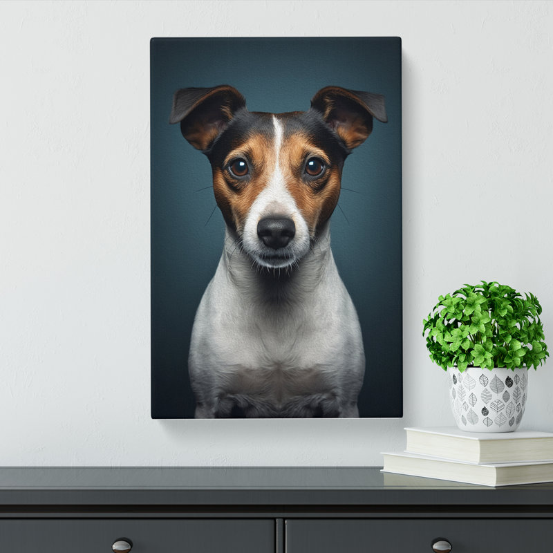 Jack Russell Minimalism No.3 - Print, 50cm H x 35cm W x 3cm D