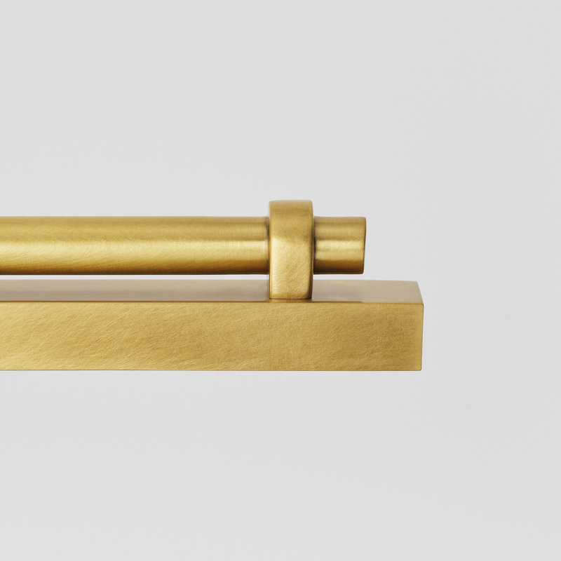 Kal Dimmable LED Wall Mounted Picture Light, Natural Brass