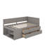 Lit de jour simple avec tiroirs et tablettes-813315601