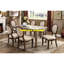 Chaises transitionnelles en chêne rustique, siège rembourré en tissu beige, pour salle à manger, de 2 et meubles design,-281718441-281718443