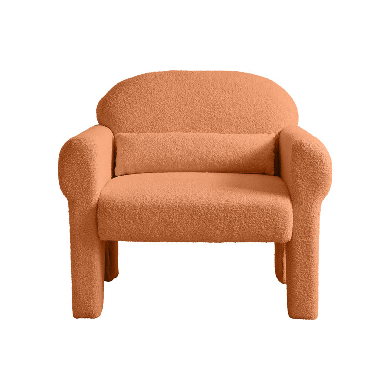 Fauteuil d'appoint moderne avec coussin lombaire pour le salon