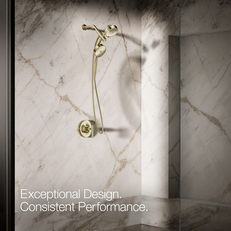 Kohler Purist® 2-In-1 Multifunction Shower Combo Kit, Showerhead and Handshower, Three Spray Settings