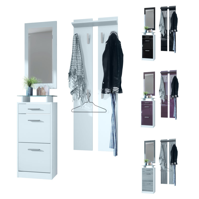 Mcclinton V2 Mini Hallway Set, Avola anthracite/White (matt), No