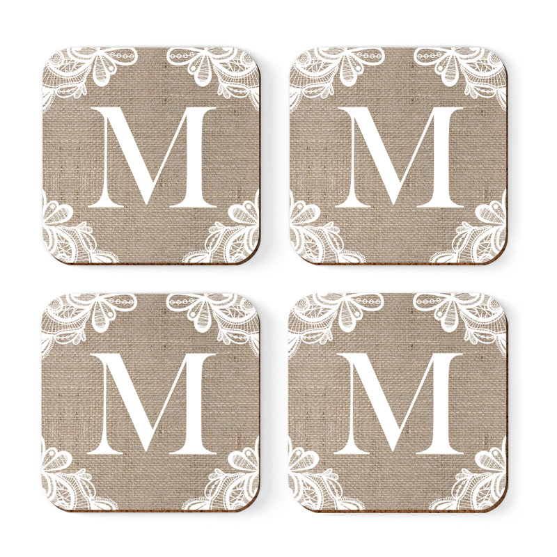 Sous-verres Café à monogramme, M