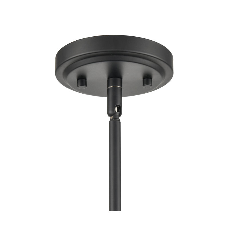 1 - Light Unique/Statement Pendant, Matte Black