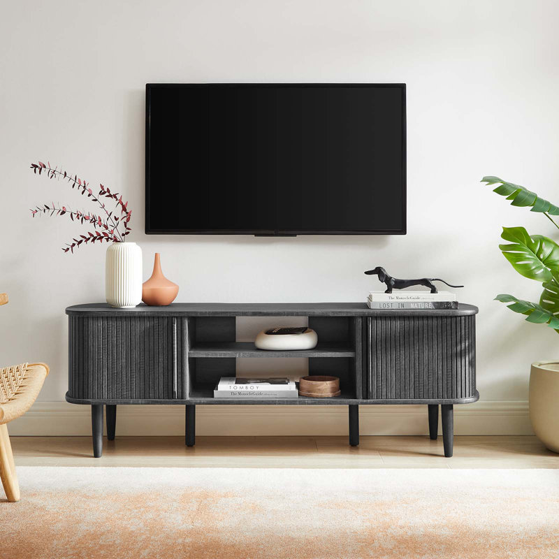 Modway Contour 55" TV Stand, Charcoal
