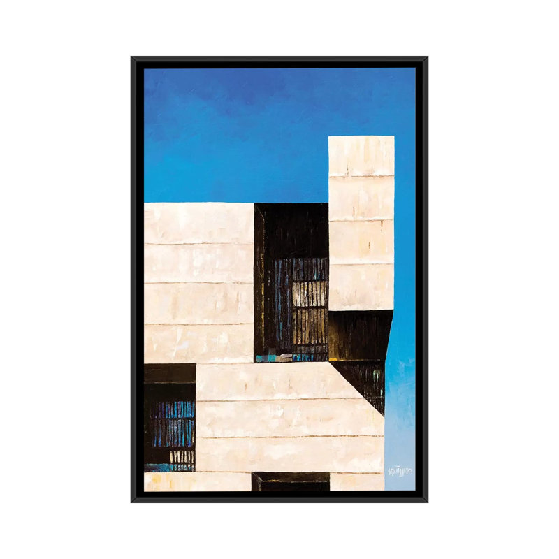 « santiago i », impression sur toile, H 26 po x l 18 po x P 1,5 po, Toile avec cadre noir, Pas de tapis