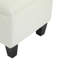 Banc avec repose-pieds 51 pouces avec rangement, capacité de 300 lb, pieds en bois d'hévéa, repose-pieds multifonctionnel-1169962747