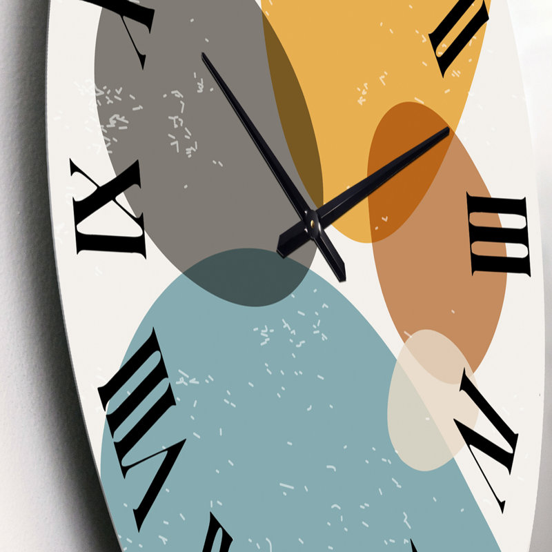 Minimal élémentaire organique et géométrique compostions xiv - horloge murale moderne, Petit
