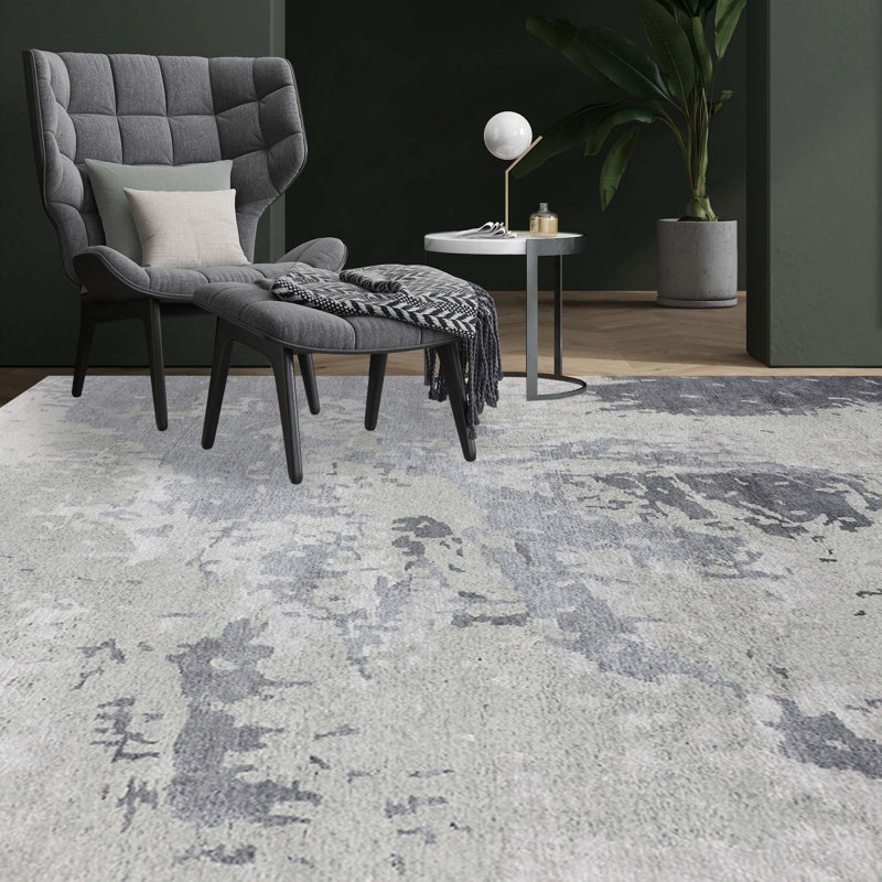 Abstract Area Rug, Rectangle 6'1" x 9'