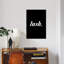 « luxueux black », art textuel sur toile-72220688-72220694-32895858
