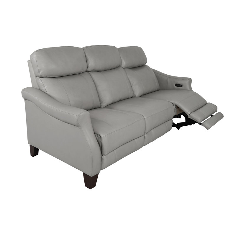 Fauteuil inclinable standard berçant de 83,5 po de largeur Hongyi, Cuir argenté