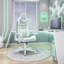 Fauteuil de jeu ergonomique pastel, menthe-1240678130