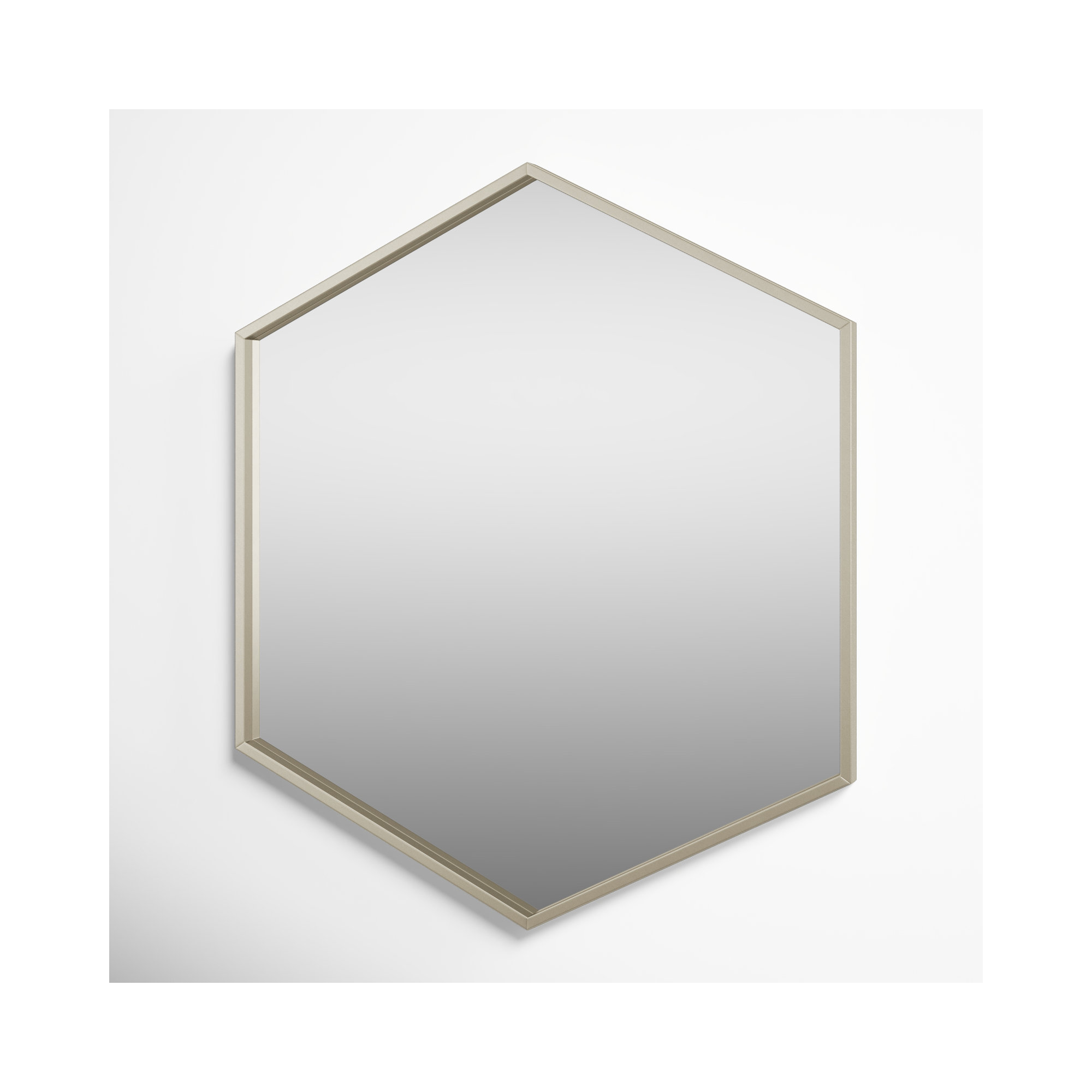 Breckler Metal Mirror, 25.75" x 22", Silver