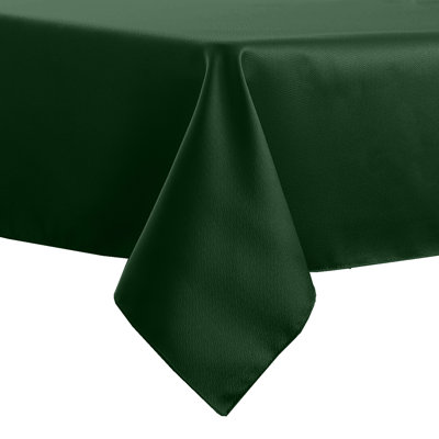 Ultimate Textile Herringbone - Fandango 60 X 108-Inch Rectangular Tablecloth, Hunter Green