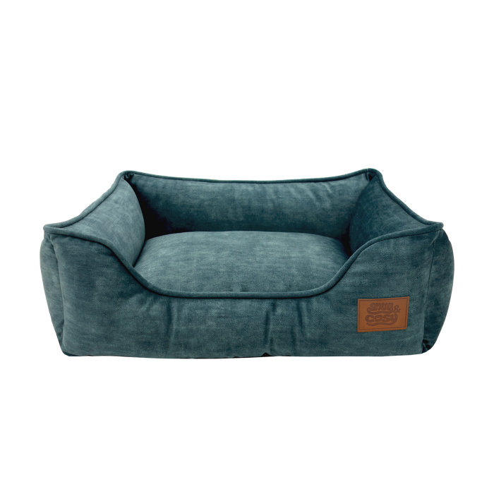 RECYCLED PLASTIC Pet Bed, 33cm H x 90cm W x 77.5cm D, Blue