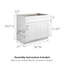 Armoire de cuisine avec base d'évier de style shaker non assemblé Brookings par Design House, blanc-1186975559-1217516773