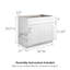 Design House Brookings Unassembled Shaker Sink Base Kitchen Cabinet, White-1217516773