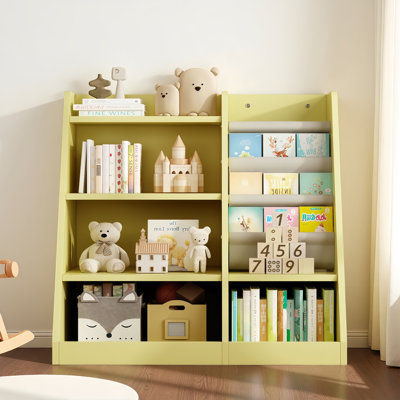 Bibliothèque Aseya Montessori Magic | Château de livre à l'avant pour la lecture et l'organisation de 3 enfants et plus