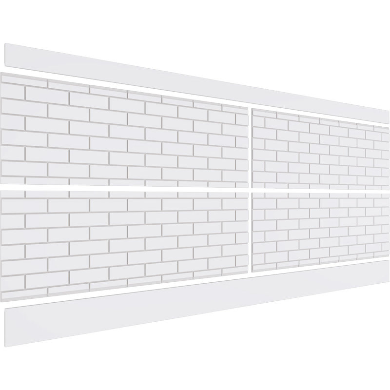 Ensemble de lambris en PVC Subway Brick, H 40 po x l 94,5 po x P 0,625 po