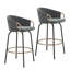Tabouret de comptoir pivotant 26,25 po Zora-1316506216