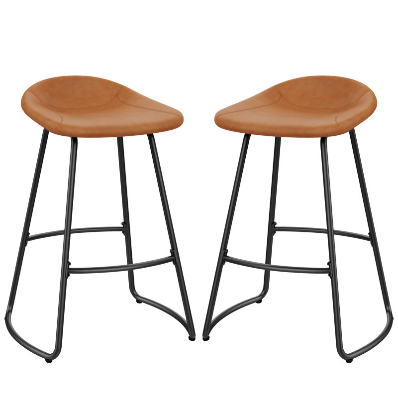 Tabourets de bar rembourrés, Brun, Tabouret de bar (siège d'une hauteur de 30 po)