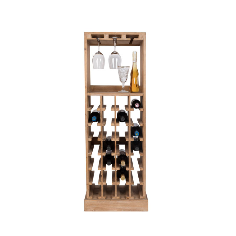 Claude Solid Wood Bar Cabinet