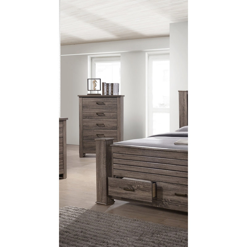 Finition naturelle en bois frappant avec commode en bois 1pc