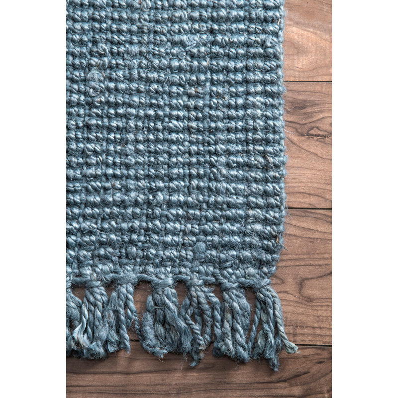 Farmhouse Chunky Jute Area Rug, Rectangle 6' x 9'