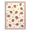 Tapis beige lavable à motif d'insectes-119155050