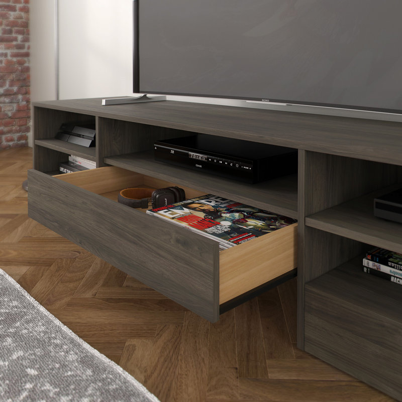 Avinger TV Stand for TVs up to 78", Bark Gray