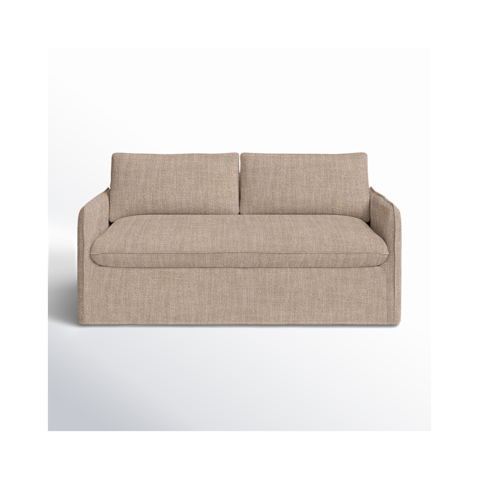 Bellatrix 72'' Upholstered Loveseat, Conversation Linen Basketweave