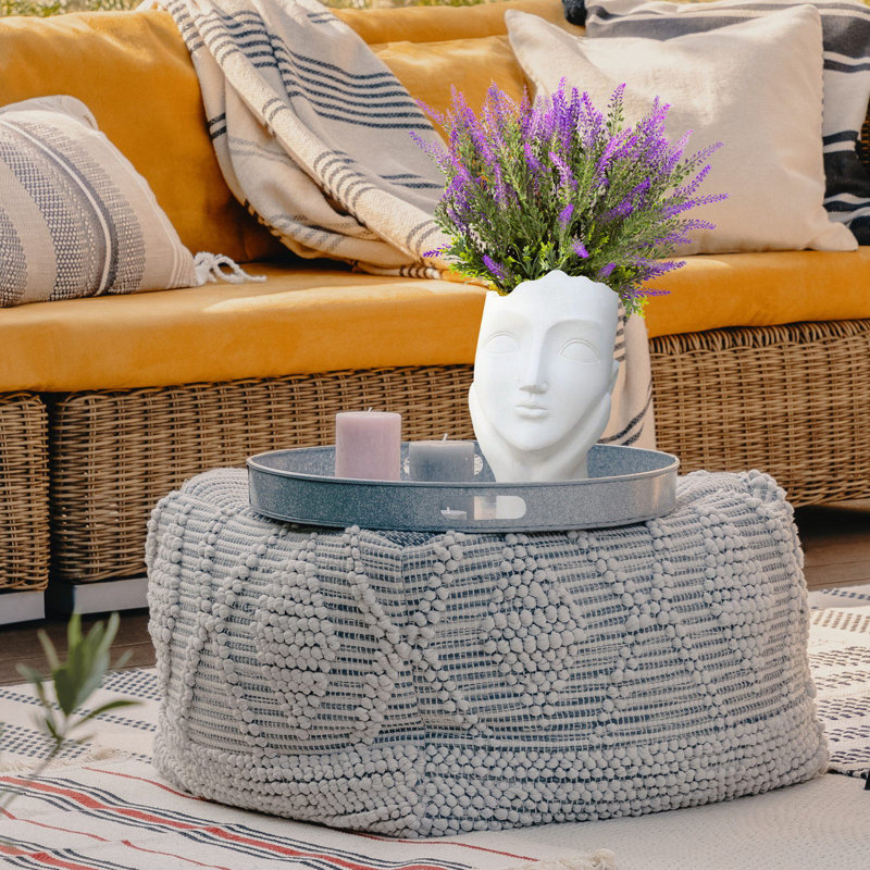Home and Garden Face Planter, Frostproof Outdoor Plant Pot, Indoor Plant Pot, Black Stone Effect Flower Pot L27 W21 H34.5 cm, with Inner Top D17 cm, 10 litres