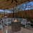 Wicker Fire Pit Column With Glass Wind Guard
