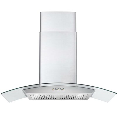 36"" 380 CFM Ducted Wall Mount Range Hood in Stainless Steel -  Cosmo, COS-668WRC90