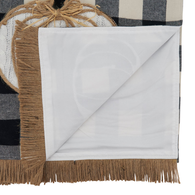 Karamo Plaid Cotton Blend Thanksgiving Table Runner