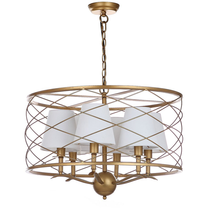 Haltwhistle 6 - Light Dimmable Drum Chandelier