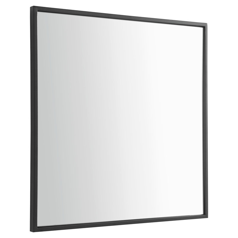 Gorgon Square Mirror, Black