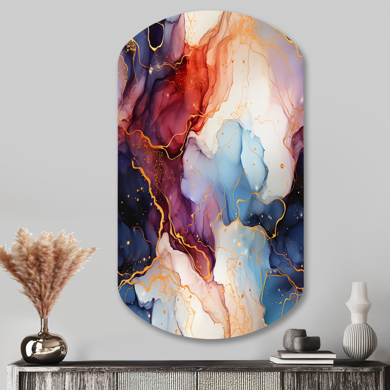 Kirkham - Art mural irrégulier en marbre, H 43 po x l 23 po
