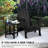 Jeyren 18" W High-Density Polyethylene Round Side Table with Slatted Top-365351244