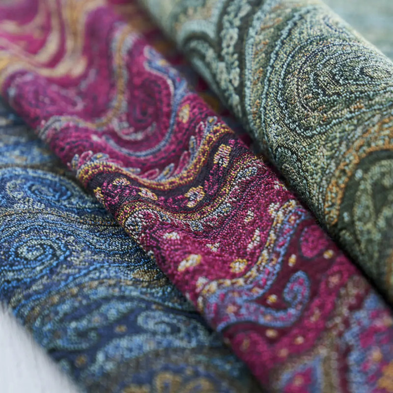 Chatelaine Paisley Fabric, Green