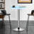 Round Bar Table, Height-Adjustable 27.5"-36" Tall Pub Tables with Leg and Sturdy Base-111635266-111635265