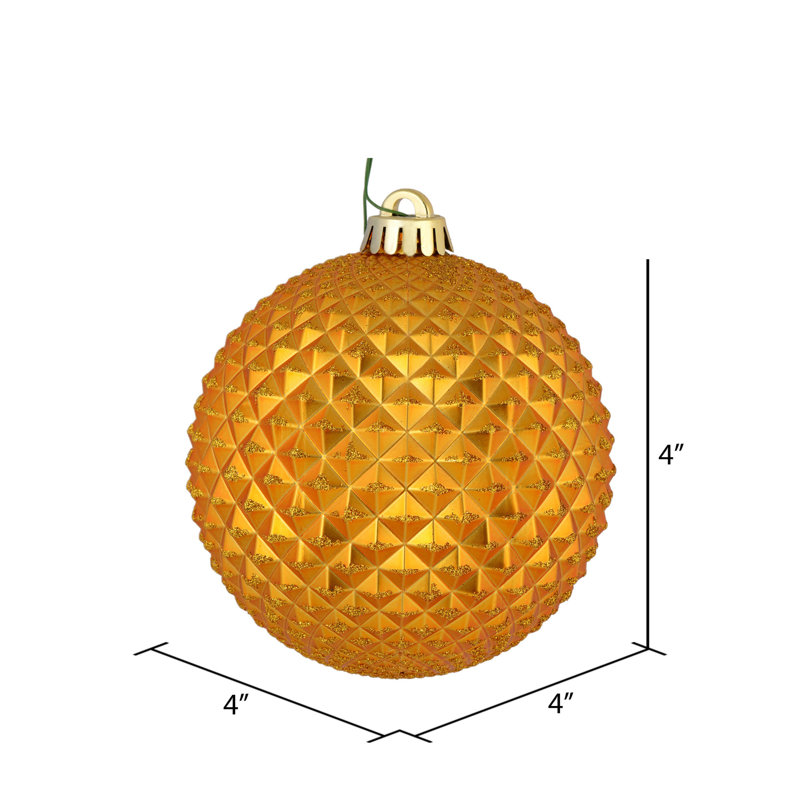 Boule incassable 4 po, Or antique