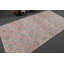 Tapis turc fabriqué à la main avec un motif floral rose parfait pour la décoration intérieure et un accent intérieur unique